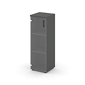 Стайл Проджект SN.STU-205(L) (Антрацит) Шкаф средний узкий левый (1 средний фасад стекло прозрачное)