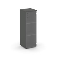 Style Project SN.STU-205(R) (Антрацит) Шкаф средний узкий правый (1 средний фасад стекло прозрачное)