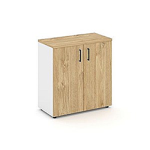 Стайл Проджект SN.STS.E-301 (Белый/Тиквуд светлый) Шкаф низкий широкий (2 низких фасада ЛДСП)