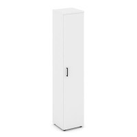 Style Project SN.STU-108 (Белый) Шкаф высокий узкий универсальный (1 высокий фасад ЛДСП)