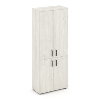 Style Project SN.STS-104 (Дуб наварра) Шкаф высокий широкий (2 низких фасада ЛДСП + 2 средних фасада ЛДСП)