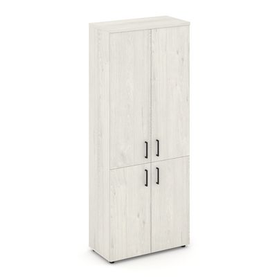 Style Project SN.STS.E-104 (Дуб наварра) Шкаф высокий широкий (2 низких фасада ЛДСП + 2 средних фасада ЛДСП)