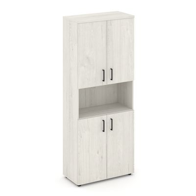 Style Project SN.STS.E-107 (Дуб наварра) Шкаф высокий широкий (4 низких фасада ЛДСП)