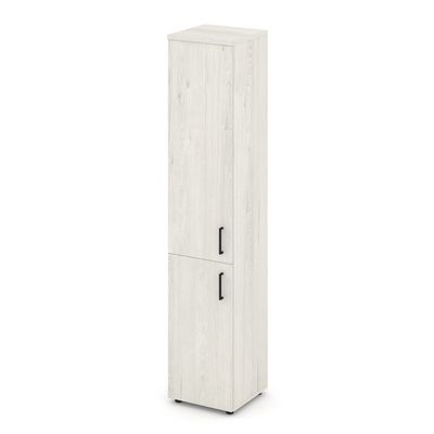 Style Project SN.STU.E-104(L) (Дуб наварра) Шкаф высокий узкий левый (1 низкий фасад ЛДСП + 1 средний фасад ЛДСП)