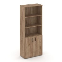 Style Project SN.STS-101 (Дуб табак) Шкаф высокий широкий (2 низких фасада ЛДСП)
