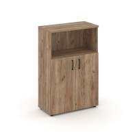 Style Project SN.STS.E-201 (Дуб табак) Шкаф средний широкий (2 низких фасада ЛДСП)