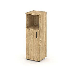Стайл Проджект SN.STU-201(L) (Тиквуд светлый) Шкаф средний узкий левый (1 низкий фасад ЛДСП)