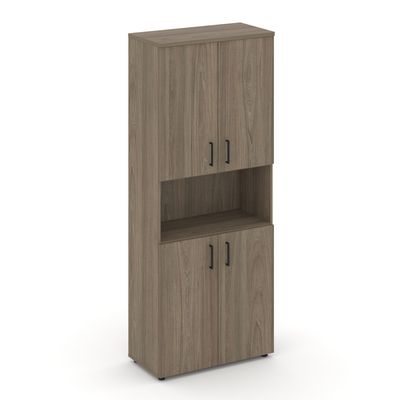 Style Project SN.STS-107 (Вяз благородный) Шкаф высокий широкий (4 низких фасада ЛДСП)