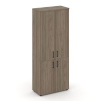 Style Project SN.STS.E-104 (Вяз благородный) Шкаф высокий широкий (2 низких фасада ЛДСП + 2 средних фасада ЛДСП)