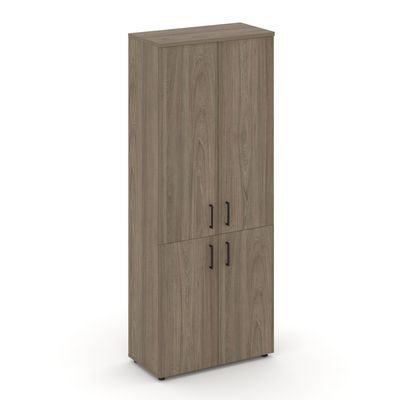 Style Project SN.STS.E-104 (Вяз благородный) Шкаф высокий широкий (2 низких фасада ЛДСП + 2 средних фасада ЛДСП)