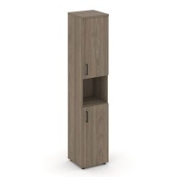 Style Project SN.STU-107(R) (Вяз благородный) Шкаф высокий узкий правый (2 низких фасада ЛДСП)