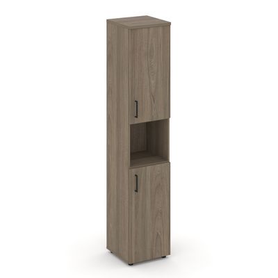 Style Project SN.STU-107(R) (Вяз благородный) Шкаф высокий узкий правый (2 низких фасада ЛДСП)