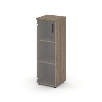 Style Project SN.STU-205(L) (Вяз благородный) Шкаф средний узкий левый (1 средний фасад стекло прозрачное)