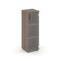 Style Project SN.STU-205(R) (Вяз благородный) Шкаф средний узкий правый (1 средний фасад стекло прозрачное)