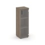 Style Project SN.STU-205(R) (Вяз благородный) Шкаф средний узкий правый (1 средний фасад стекло прозрачное)
