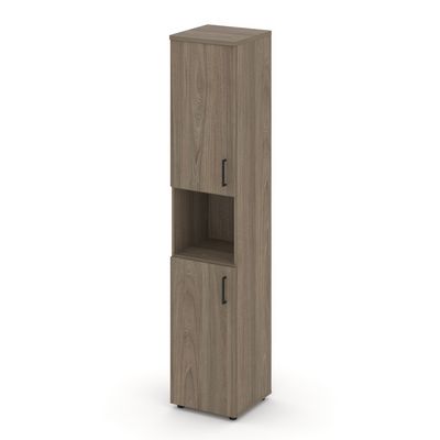 Style Project SN.STU.E-107(L) (Вяз благородный) Шкаф высокий узкий левый (2 низких фасада ЛДСП)