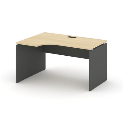 Style Project SN-D.SPA-002L (Акация лорка/Антрацит) Стол рабочий эргономичный