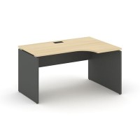 Style Project SN-D.SPA-002R (Акация лорка/Антрацит) Стол рабочий эргономичный