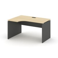 Style Project SN-D.SPA-022L (Акация лорка/Антрацит) Стол рабочий эргономичный