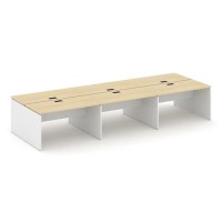Style Project SN-D.DRS-063 (Акация лорка/Белый) Рабочая станция двухсторонняя