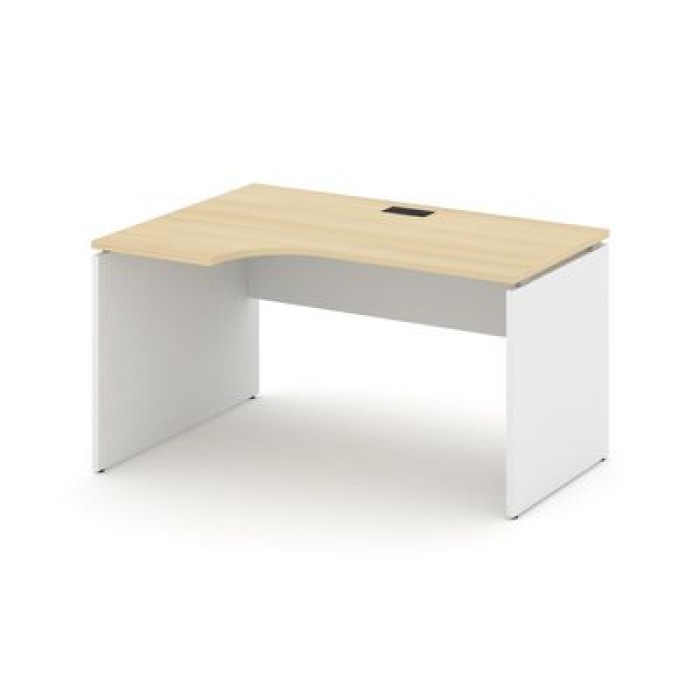 Стайл Проджект SN-D.SPA-021L (Акация лорка/Белый) Стол рабочий эргономичный