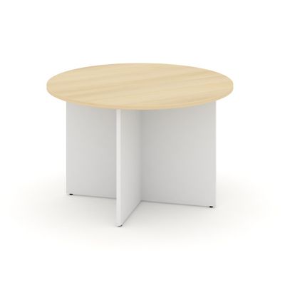 Style Project SN-D.SPRG-004 (Акация лорка/Белый) Стол переговорный круглый
