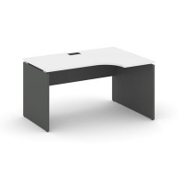 Style Project SN-D.SPA-001R (Белый/Антрацит) Стол рабочий эргономичный