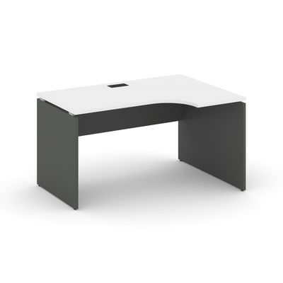 Style Project SN-D.SPA-001R (Белый/Антрацит) Стол рабочий эргономичный