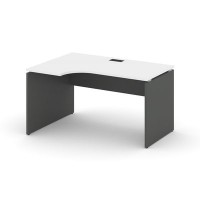 Style Project SN-D.SPA-022L (Белый/Антрацит) Стол рабочий эргономичный