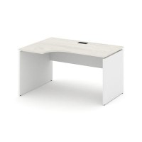 Style Project SN-D.SPA-002L (Дуб наварра/Белый) Стол рабочий эргономичный