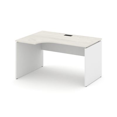 Style Project SN-D.SPA-012L (Дуб наварра/Белый) Стол рабочий эргономичный