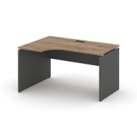 Style Project SN-D.SPA-022L (Дуб табак/Антрацит) Стол рабочий эргономичный