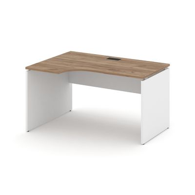 Style Project SN-D.SPA-021L (Дуб табак/Белый) Стол рабочий эргономичный