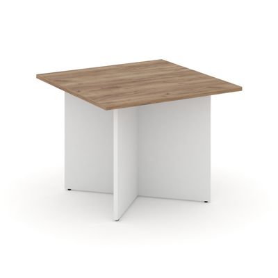 Style Project SN-D.SPRG-003 (Дуб табак/Белый) Стол переговорный квадратный