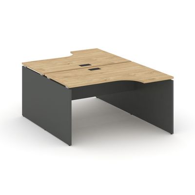 Style Project SN-D.DRPA-001 (Тиквуд светлый/Антрацит) Рабочая станция эргономичная