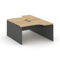 Style Project SN-D.DRPA-021 (Тиквуд светлый/Антрацит) Рабочая станция эргономичная