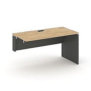 Стайл Проджект SN-D.OPRS-013L (Тиквуд светлый/Антрацит) Стол приставка к опорным элементам