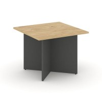 Style Project SN-D.SPRG-003 (Тиквуд светлый/Антрацит) Стол переговорный квадратный