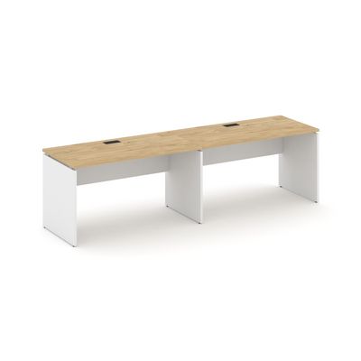 Style Project SN-D.ORS-012 (Тиквуд светлый/Белый) Рабочая станция односторонняя