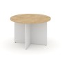 Style Project SN-D.SPRG-004 (Тиквуд светлый/Белый) Стол переговорный круглый