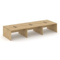 Style Project SN-D.DRS-082 (Тиквуд светлый) Рабочая станция двухсторонняя