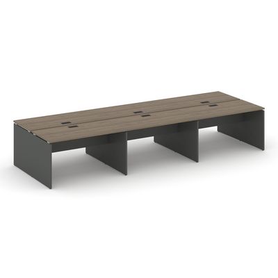 Style Project SN-D.DRS-084 (Вяз благородный/Антрацит) Рабочая станция двухсторонняя