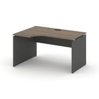 Style Project SN-D.SPA-001L (Вяз благородный/Антрацит) Стол рабочий эргономичный