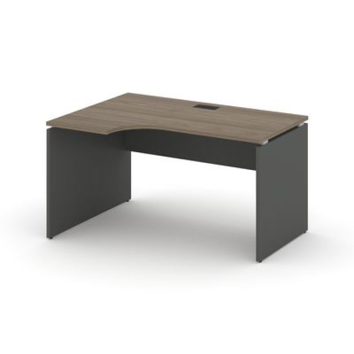 Стайл Проджект SN-D.SPA-021L (Вяз благородный/Антрацит) Стол рабочий эргономичный
