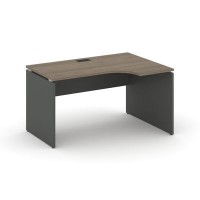 Style Project SN-D.SPA-022R (Вяз благородный/Антрацит) Стол рабочий эргономичный