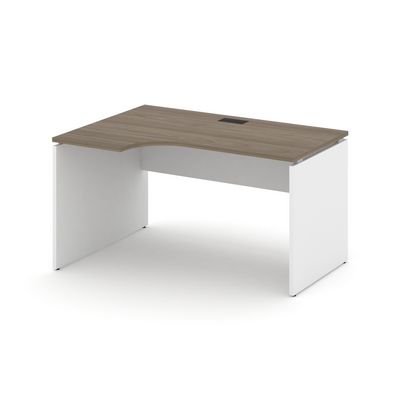 Style Project SN-D.SPA-012L (Вяз благородный/Белый) Стол рабочий эргономичный