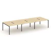 Style Project SN-4P.DRS-062 (Акация лорка/Антрацит металл) Рабочая станция двухсторонняя