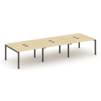 Style Project SN-5P.DRS-064 (Акация лорка/Антрацит металл) Рабочая станция двухсторонняя