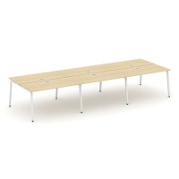 Style Project SN-4A.DRS-084 (Акация лорка/Белый металл) Рабочая станция двухсторонняя