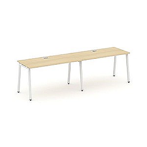 Стайл Проджект SN-4A.ORS-003 (Акация лорка/Белый металл) Рабочая станция односторонняя